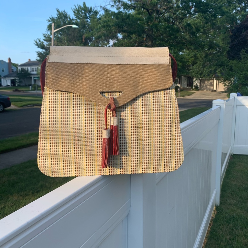 Large crossbody , handcrafted bag!